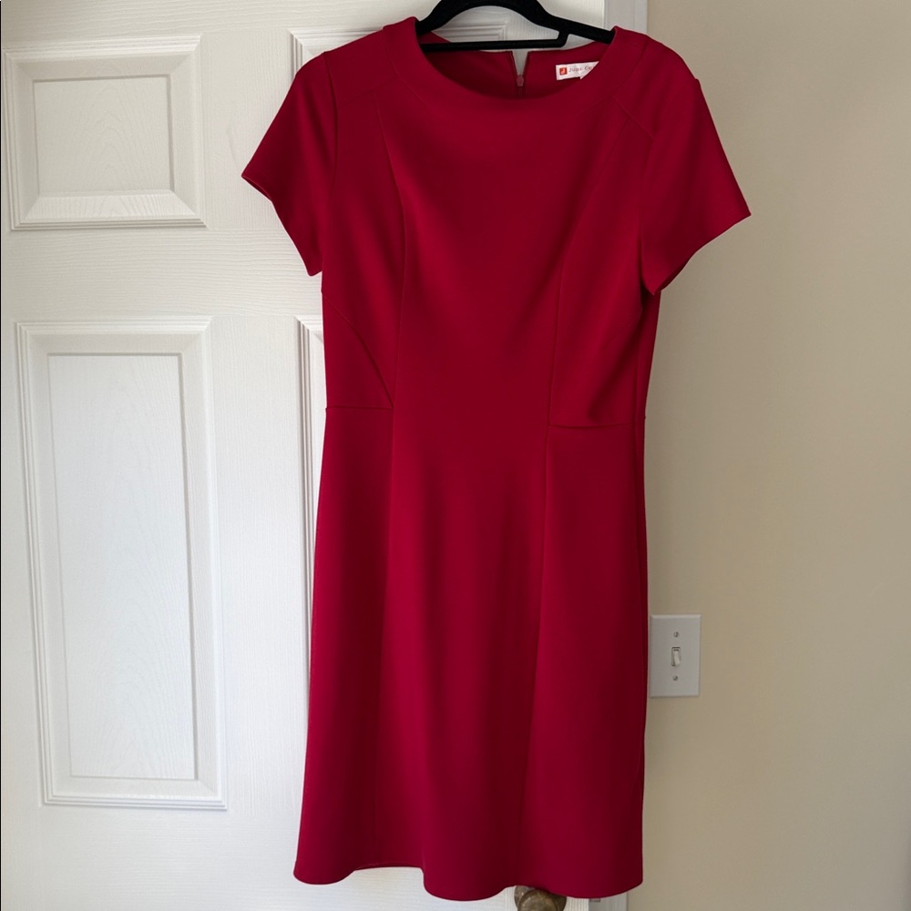 Jude Connally Vibrant Red Midi Dress
